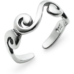 Silverline Jewelry 925 Sterling Silver Toe Ring, Infinity Symbol Adjustable Open Toe Ring in Kuwait