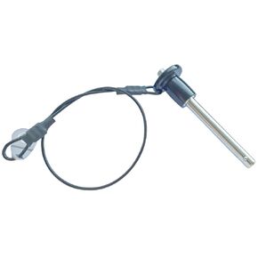 Q-Handle Locking pin, 304 Stainless Steel Grip Push-Button Locking Quick-Release pin with Safety Rope (Φ3/8in x 3-5/32in)