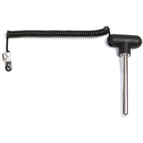 Life Fitness Weight Stack Pin - 7/16" Dia | 4" Locking Space MAGNETIC Universal Weight Stack (aftermarket) Replacement SELECTOR KEY for OEM # 7353001| BLACK T Handle Knob w/ Lanyard.