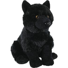 Wild Republic Wolf Plush, Stuffed Animal, Plush Toy, Kids Gifts, Black, 12"
