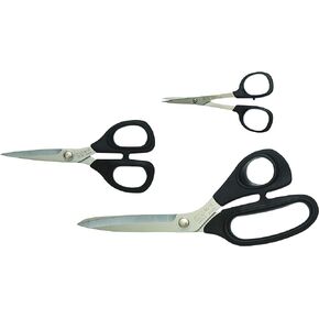 KAI Scissors Kai GS1-5000 seies 3 Piece Set Notion, Silver/Black