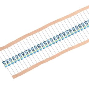 uxcell 300Pcs 4.7K Ohm Resistor, 1/6W 1% Tolerance Metal Film Resistors, Lead, 5 Bands for DIY Electronic Projects and Experiments