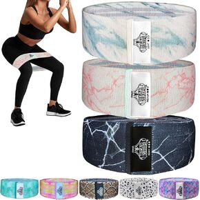 Bear Grips Resistance Bands for Working Out - Home Gym Equipment Exercise Bands - Glutes Workout Equipment Elastic Bands for Exercise Yoga Blocks, Pilates, Hip, Legs, Thigh
