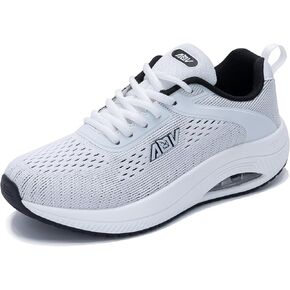 AUPERF Women's Platform Air Walking Shoes Orthotic Arch Support Non Slip Wedge Tennis Sneakers Pain Relief Casual Work Shoe US 5.5-US 11