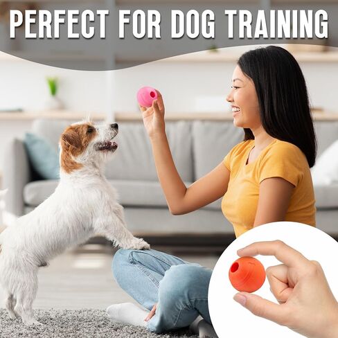 Balls for Aggressive Chewers - Small Dogs and Puppies - 1.5 Inch - 6 Pack - Indestructible Rubber Dog Chew Toys Bulk for Miniature Toy Breeds in Saudi Arabia