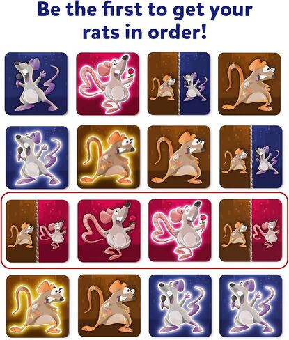 لعبة بطاقات Skillmatics - Ratty Ruckus، ممتعة لليلة الألعاب العائلية، مثالية لمحبي ألعاب الطاولة، هدايا للفتيات والأولاد والمراهقين والبالغين الذين تتراوح أعمارهم بين 6 و7 و8 و9 سنوات وما فوق، تيك تاك تو مع لمسة ملفوفة in Kuwait