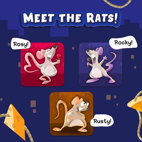 لعبة بطاقات Skillmatics - Ratty Ruckus، ممتعة لليلة الألعاب العائلية، مثالية لمحبي ألعاب الطاولة، هدايا للفتيات والأولاد والمراهقين والبالغين الذين تتراوح أعمارهم بين 6 و7 و8 و9 سنوات وما فوق، تيك تاك تو مع لمسة ملفوفة in Kuwait