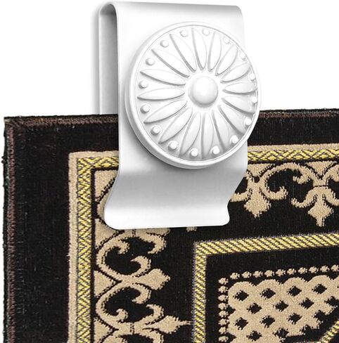 Tapestry Wall Hanging Clamps 4 Pack Textile Art Decoration Wall Hangers Metal Clips for Hanging Rugs Carpet Wall Display (Black) in Saudi Arabia