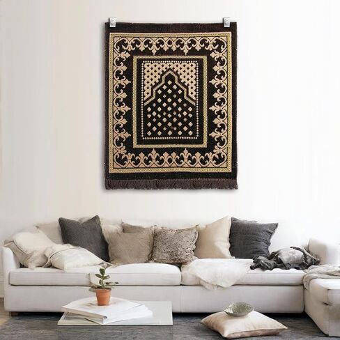 Tapestry Wall Hanging Clamps 4 Pack Textile Art Decoration Wall Hangers Metal Clips for Hanging Rugs Carpet Wall Display (Black) in Saudi Arabia