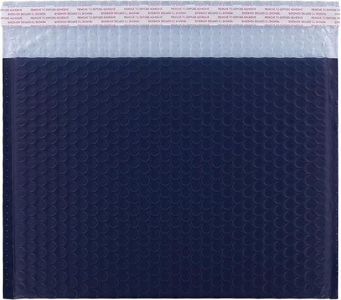 رسائل بريدية فقاعية باللون الأزرق الداكن بفتحة جانبية مقاس 12 × 9 بوصة (25 حزمة) in Kuwait