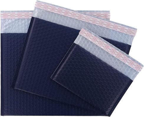 رسائل بريدية فقاعية باللون الأزرق الداكن بفتحة جانبية مقاس 12 × 9 بوصة (25 حزمة) in Kuwait