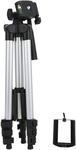 Phone Tripod Stand, Cell Phone Selfie Stick Tripod with Phone Holder, Compact Size Extendable Aluminum Travel Tripod Compatible with Smartphone, Tablet and Camera in Saudi Arabia