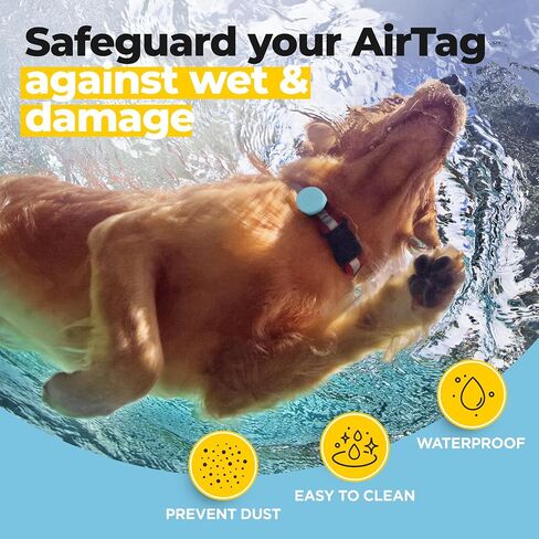 3-Pack AirTag Dog Collar Holder - Soft Silicone, Durable, Lightweight, Tear Resistance AirTags Holder - Tracking Accessories and Waterproof Airtag Holder - Dog Collar Airtag Holder in Saudi Arabia