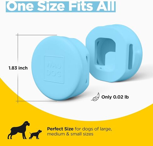 3-Pack AirTag Dog Collar Holder - Soft Silicone, Durable, Lightweight, Tear Resistance AirTags Holder - Tracking Accessories and Waterproof Airtag Holder - Dog Collar Airtag Holder in Saudi Arabia