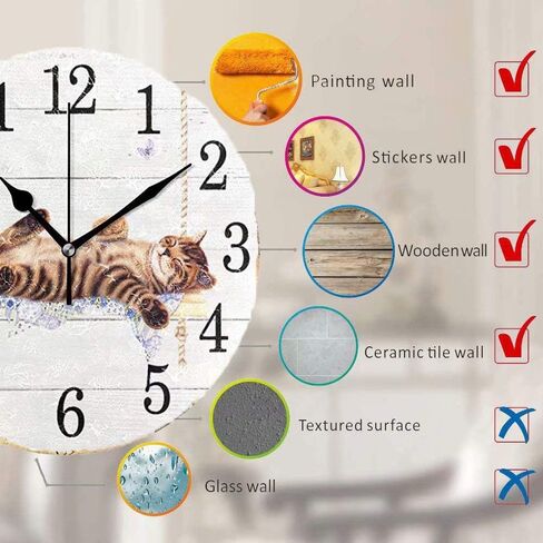 Wamika Wall Clock Pink Flamingo Beach Sea Summer Flowers Silent Non Ticking Round Clocks, Flamingos Birds Ocean Floral Clocks 10 Inch Battery Operated Quartz Quiet Desk Clock for Home Office in Kuwait