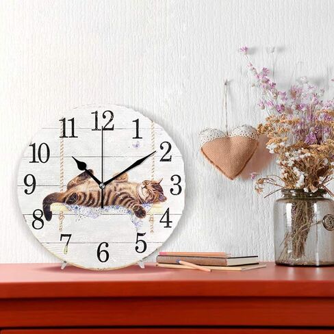 Wamika Wall Clock Pink Flamingo Beach Sea Summer Flowers Silent Non Ticking Round Clocks, Flamingos Birds Ocean Floral Clocks 10 Inch Battery Operated Quartz Quiet Desk Clock for Home Office in Kuwait