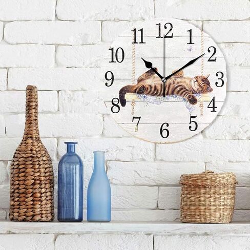 Wamika Wall Clock Pink Flamingo Beach Sea Summer Flowers Silent Non Ticking Round Clocks, Flamingos Birds Ocean Floral Clocks 10 Inch Battery Operated Quartz Quiet Desk Clock for Home Office in Kuwait