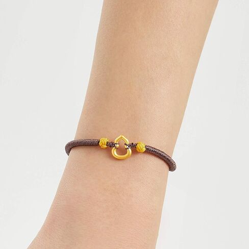 CHOW SANG SANG 999 24K الذهب الصلب ديلي بليس القرع (Wulu) سوار الميمون للنساء 92054B | 8.2 بوصة (21 سم) in Kuwait