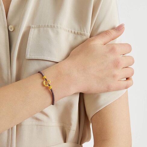 CHOW SANG SANG 999 24K الذهب الصلب ديلي بليس القرع (Wulu) سوار الميمون للنساء 92054B | 8.2 بوصة (21 سم) in Kuwait