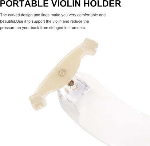 VICASKY 1pc Violin Rest or 4/4 and 3/4 with Collapsible and Height Adjustable Feet Acrylic Violin Pad Adjustable Stand Parts in Saudi Arabia