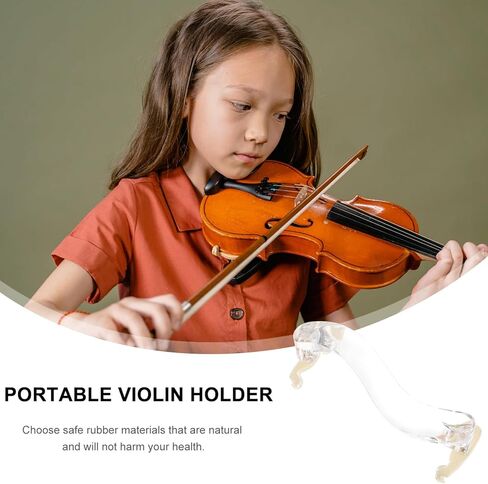 VICASKY 1pc Violin Rest or 4/4 and 3/4 with Collapsible and Height Adjustable Feet Acrylic Violin Pad Adjustable Stand Parts in Saudi Arabia
