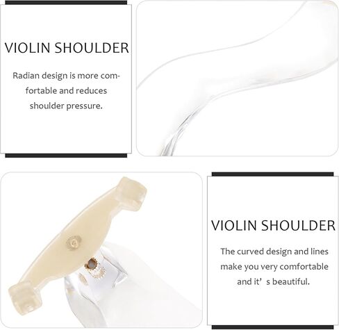 VICASKY 1pc Violin Rest or 4/4 and 3/4 with Collapsible and Height Adjustable Feet Acrylic Violin Pad Adjustable Stand Parts in Saudi Arabia