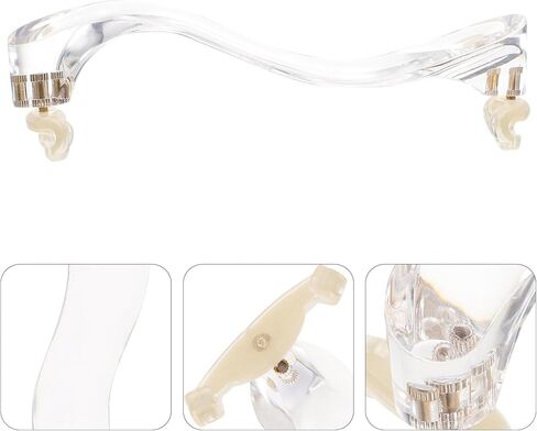 VICASKY 1pc Violin Rest or 4/4 and 3/4 with Collapsible and Height Adjustable Feet Acrylic Violin Pad Adjustable Stand Parts in Saudi Arabia