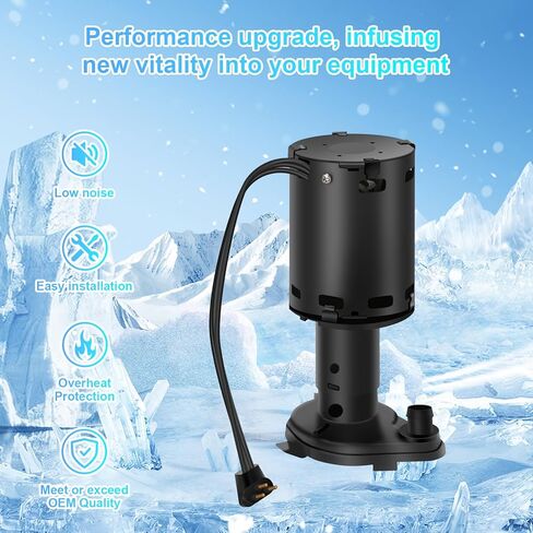 9161076-01 مضخة مياه 115 فولت 1550 دورة في الدقيقة، مضخة مياه بديلة لصانع الثلج GPP-1MH-1P و803338. تناسب موديلات آلات الثلج مثل C20، EC300، ICE0250 والمزيد in Kuwait