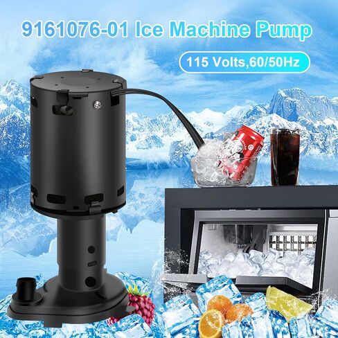 9161076-01 مضخة مياه 115 فولت 1550 دورة في الدقيقة، مضخة مياه بديلة لصانع الثلج GPP-1MH-1P و803338. تناسب موديلات آلات الثلج مثل C20، EC300، ICE0250 والمزيد in Kuwait