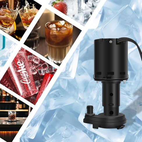 9161076-01 مضخة مياه 115 فولت 1550 دورة في الدقيقة، مضخة مياه بديلة لصانع الثلج GPP-1MH-1P و803338. تناسب موديلات آلات الثلج مثل C20، EC300، ICE0250 والمزيد in Kuwait