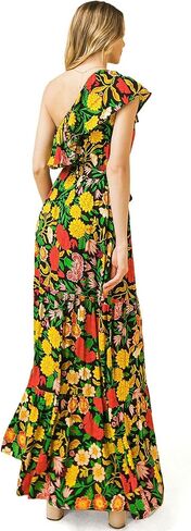 Halter Bohemian Floral Maxi Dress - Tropical Print Ethnic Print Keyhole Sundress in Saudi Arabia