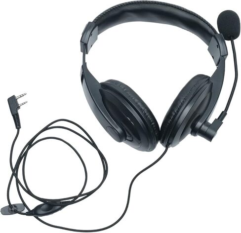 سماعة رأس لاسلكية بخاصية إلغاء الضوضاء مع ميكروفون بوم لـ Kenwood Baofeng UV-5R 5R BF-F8HP BF-888S RT22 RT21 H-777 RT68 RT19 Puxing Quansheng Wouxun راديو ثنائي الاتجاه in Saudi Arabia