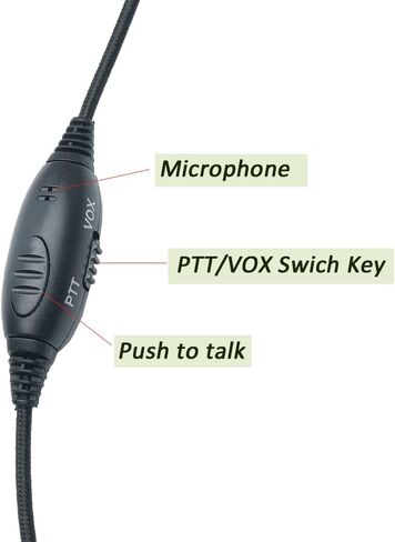 سماعة رأس لاسلكية بخاصية إلغاء الضوضاء مع ميكروفون بوم لـ Kenwood Baofeng UV-5R 5R BF-F8HP BF-888S RT22 RT21 H-777 RT68 RT19 Puxing Quansheng Wouxun راديو ثنائي الاتجاه in Saudi Arabia