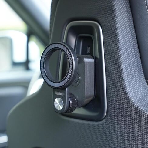 Ball Mount Seat Back Anchor for Rivian R1T & R1S | Fits Behind The Driver or Front Passenger Seat, Made in USA with 17mm Ball Mount and Tablet Clamp in Saudi Arabia