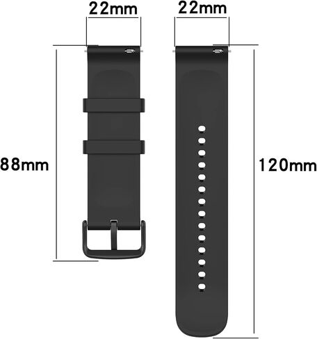 E ECSEM Bands Compatible for FITVII H56 Replacement Wristbands Accessory Colourful Silicone Bracelet 6Pack Quick Release Strap Arm Bands for FITVII H56 Smartwatch, Soft and Durable in Saudi Arabia