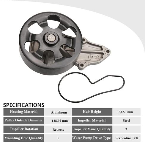 01007 مضخة مياه احترافية لمحرك Honda 'R18A1' SOHC 2006 2007 2008 2009 2010 2011 Civic 1.8L L4, 1799cc SOHC فقط in Kuwait