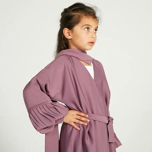 IBAKOM عباية فتاة فستان مسلم مع حجاب عيد رمضان ملابس إسلامية أفغانية دبي ملابس أسقف كم فستان صلاة عربي in Saudi Arabia