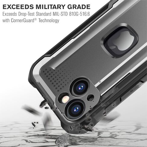 حافظة Vena vArmor متينة متوافقة مع هاتف Apple iPhone 14 (6.1 بوصة)، (متوافقة مع MagSafe، حماية من السقوط من الدرجة العسكرية) غطاء بمشبك حزام عالي التحمل مع مسند in Kuwait