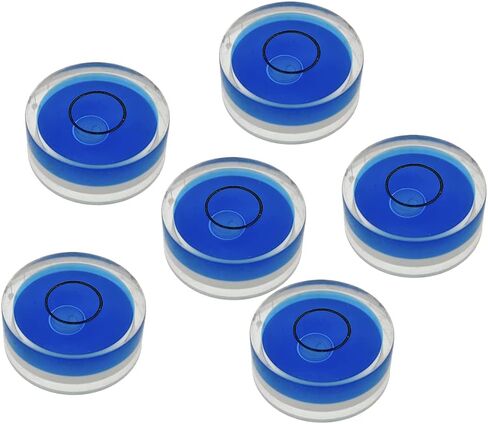 Circular Bubble Spirit Level BY GFNT for Tripod, Phonograph, Turntable Etc 6PCS (8x5.5mm green) in Saudi Arabia