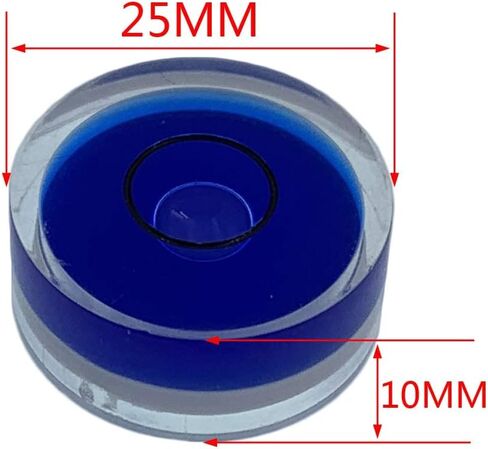 Circular Bubble Spirit Level BY GFNT for Tripod, Phonograph, Turntable Etc 6PCS (8x5.5mm green) in Saudi Arabia