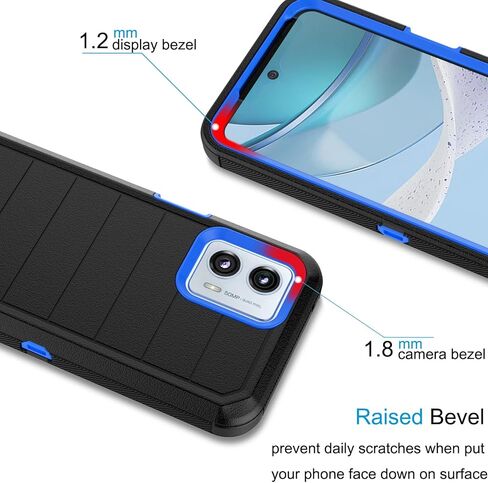 Tekcoo Case for Motorola Moto G 5G | 2023 Only | XT2313 with [Built-in Screen Protector] Secure Holster Locking Belt Clip [Military Grade 12FT Drop Tested] Full Body Carrying Kickstand Cover [Orange] in Kuwait