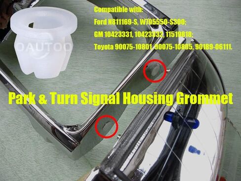 50 قطعة من OAUTOO حلقة مبيت إشارة الانعطاف لسيارة Ford N811169-S، W705550-S300؛ جم 10423331، 10423332، 11519818؛ تويوتا 90075-10801، 90075-10805، 90189-06111 in Saudi Arabia