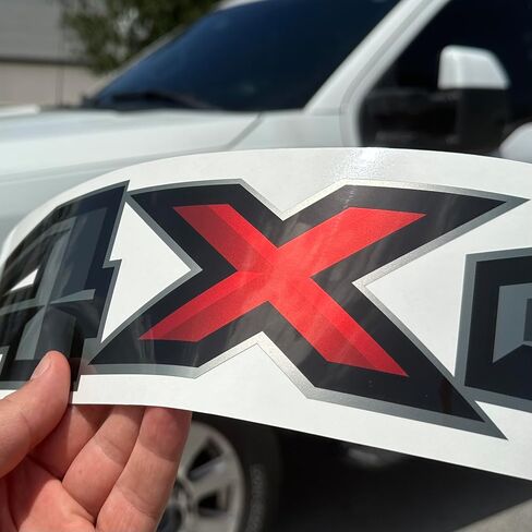 Gold Hook 4x4 Decals for Trucks Ford f150, Bedside Off Road Replacement Stickers, Pair, Premium Series (Black/Metallic Finish) in Saudi Arabia