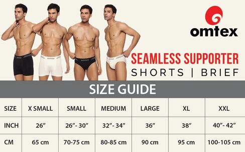 Men's Athletic V-Seamless Stretchable Brief Full Covered with Cup Pocket, Ideal for Workout and Sports Quick Dry Moisture Wicking Underwear White - X-Large in Saudi Arabia