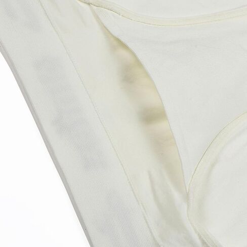 Men's Athletic V-Seamless Stretchable Brief Full Covered with Cup Pocket, Ideal for Workout and Sports Quick Dry Moisture Wicking Underwear White - X-Large in Saudi Arabia