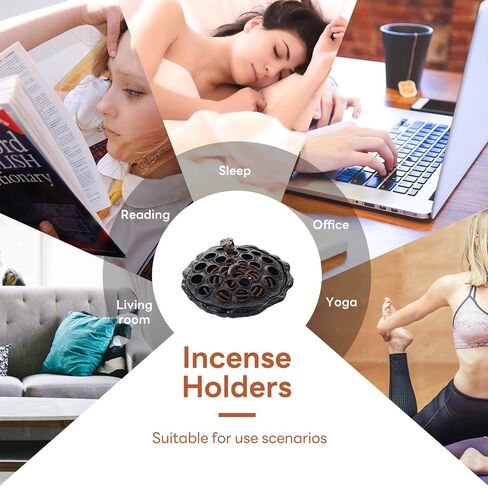 مبخرة البخور، حامل مخروطي، سبيكة حامل عصا اللوتس، Inciensos para Sacar Malas Energias، Porta Incienso للتأمل، مناسبة للخطي/المخروط/المقلاة/الملف، داخلي in Saudi Arabia