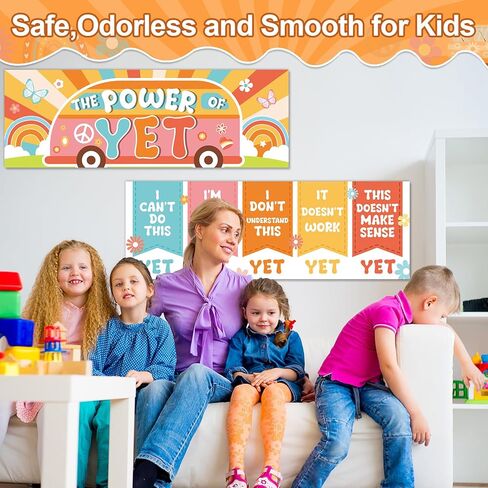 Eucalyptus Growth Mindset Posters Greenery Bulletin Board Decorations The Power of Yet Banner Eucalyptus Greenery Themed Classroom Decor Plant Mindset Chats for Preschool Elementary Wall Decor in Kuwait