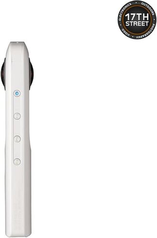 كاميرا RICOH Theta SC2 360° 4K كروية VR مع ذاكرة داخلية 14 جيجابايت (أبيض) حزمة غطاء عدسة TL-1 لكاميرا Theta SC/SC2/V 360 درجة وقماش تنظيف الانتظار مع حقيبة (حزمة أساسية) in Saudi Arabia