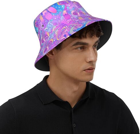 Vintage Lemon Cool Bucket Hat Beach Sun Hat Beach Fishing Hat for Men Women in Saudi Arabia