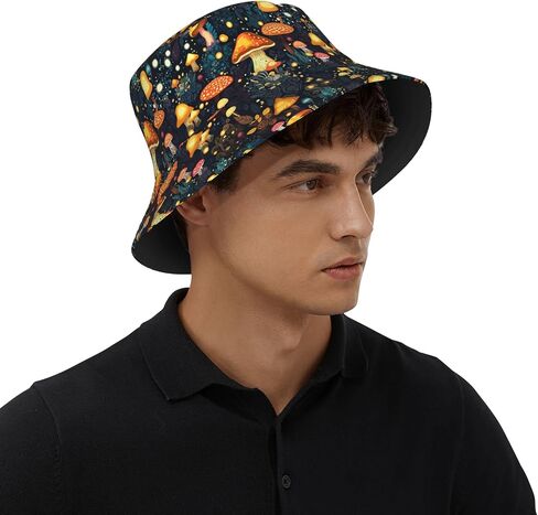 Vintage Lemon Cool Bucket Hat Beach Sun Hat Beach Fishing Hat for Men Women in Saudi Arabia
